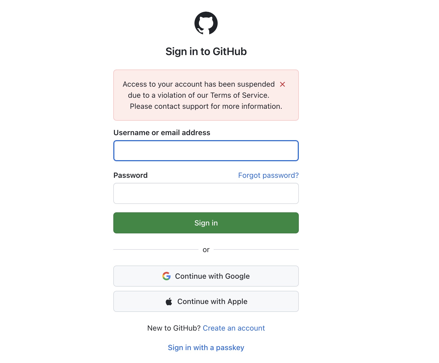 GitHub 账号被无预警停权的信息